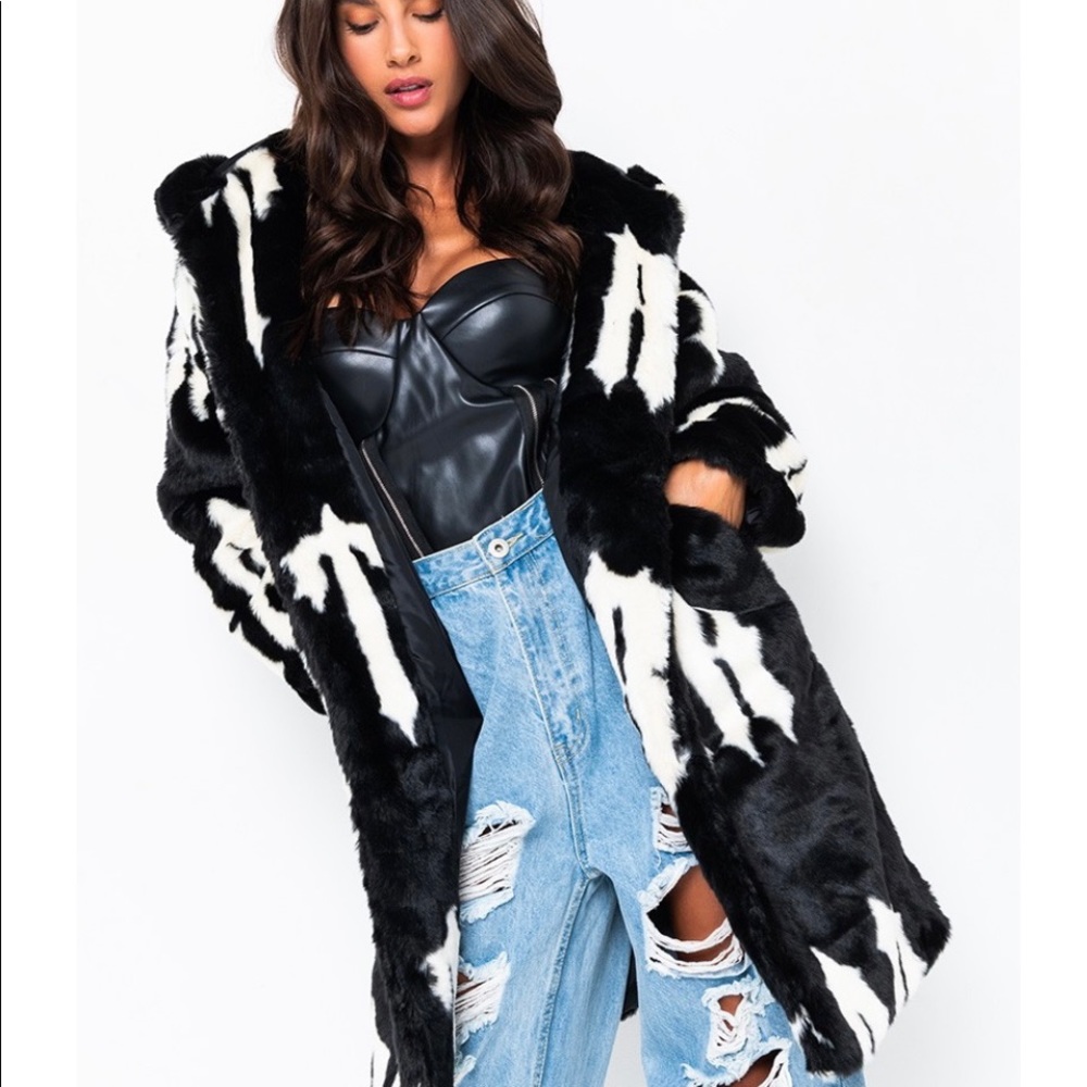 Azalea Wang Trapstar Faux Fur Jacket